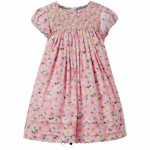 Mini Boden Pink Floral Kids Casual Dress